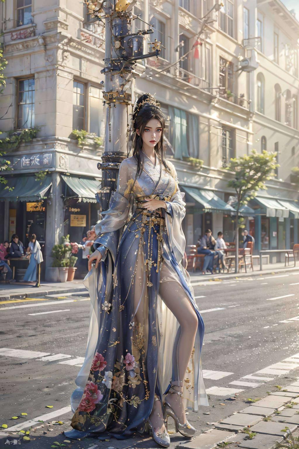 色彩搭配恰到好处让你的手机瞬间变身艺术馆！首先看看这款以方清雪为主题的壁纸