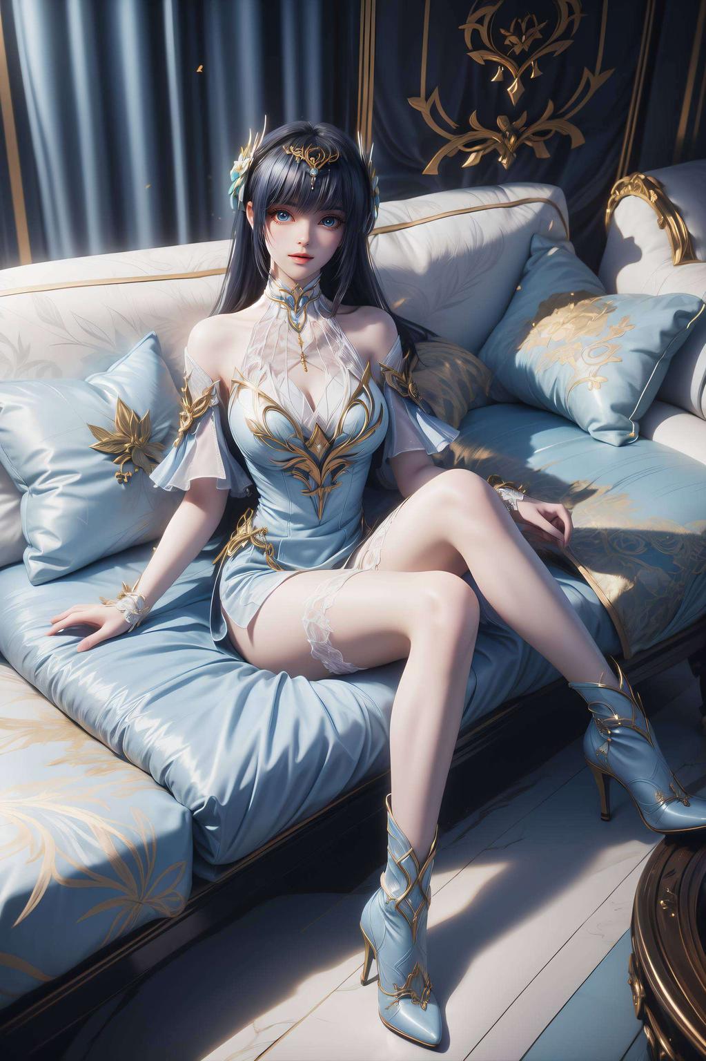 仿佛从画中走出这古风电脑壁纸太赞了！枫玲儿身姿酷炫