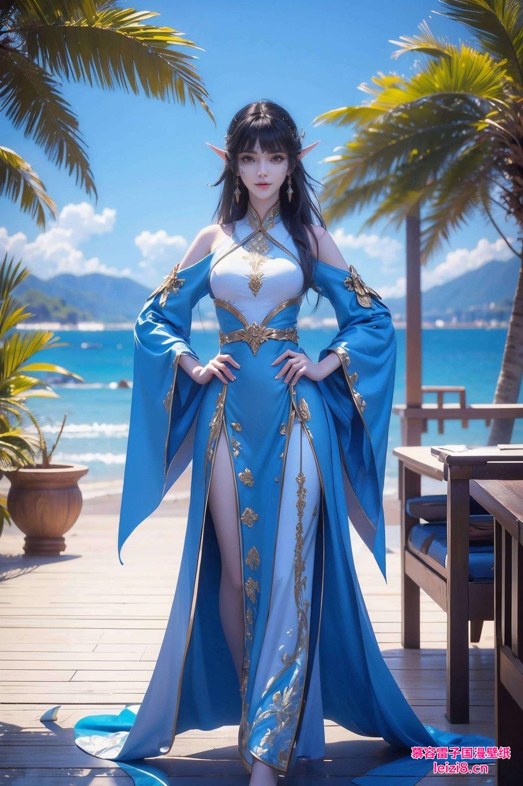 这期的特集动漫壁纸咱们聚焦凤清儿女战神！冷峻眼神