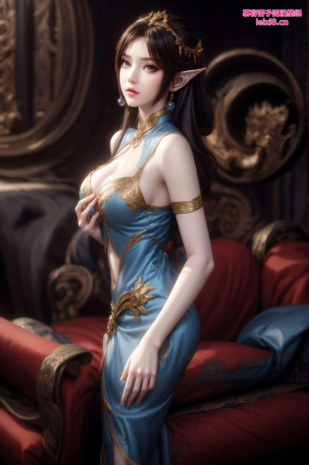 绝对让你的平板瞬间变身艺术品！快来看看这优雅的线条和生动的色彩今天给大家带来一款绝美的AI绘画作品——凤清儿高清壁纸！这壁纸精美细腻