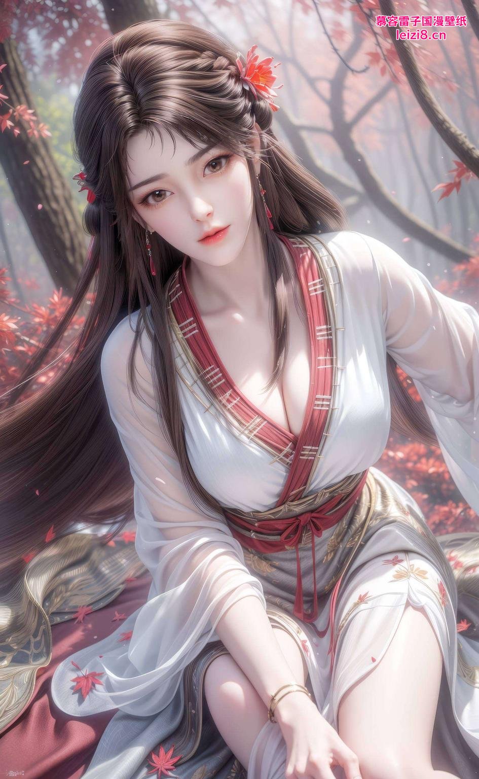 细腻描绘火灵儿的美照来啦！这款护眼壁纸