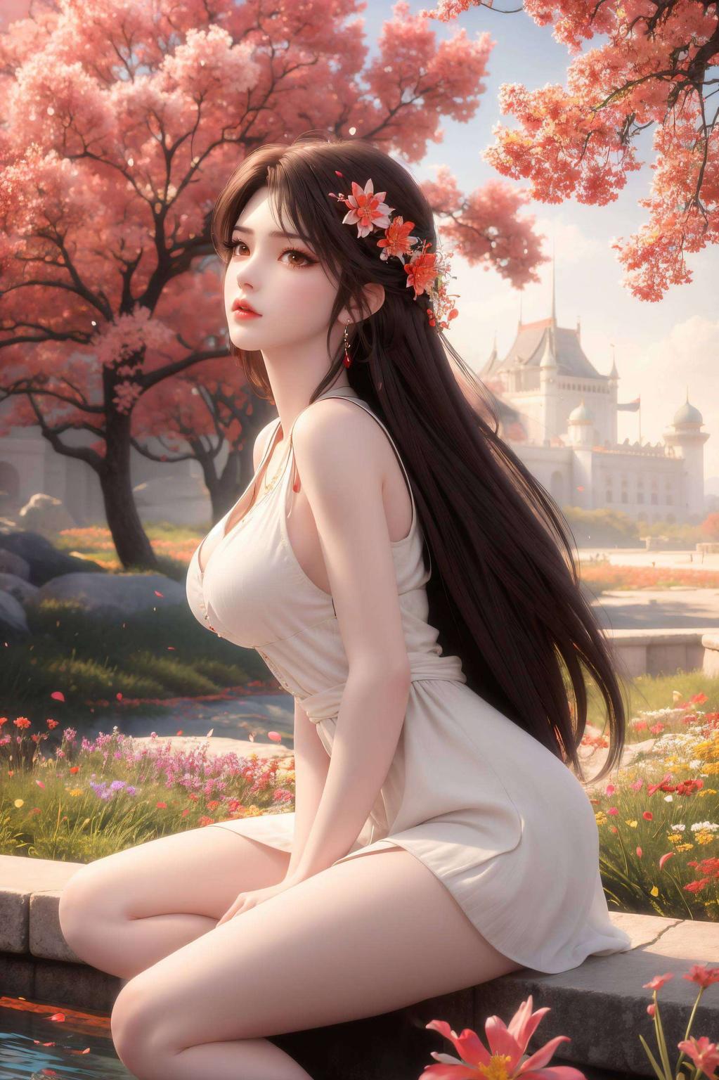 火灵儿动态背影这款护眼壁纸