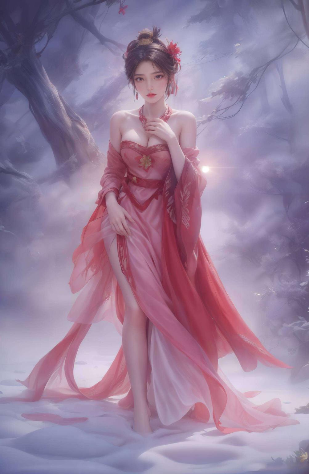 火灵儿与石昊浪漫邂逅高清壁纸映出奇幻光影