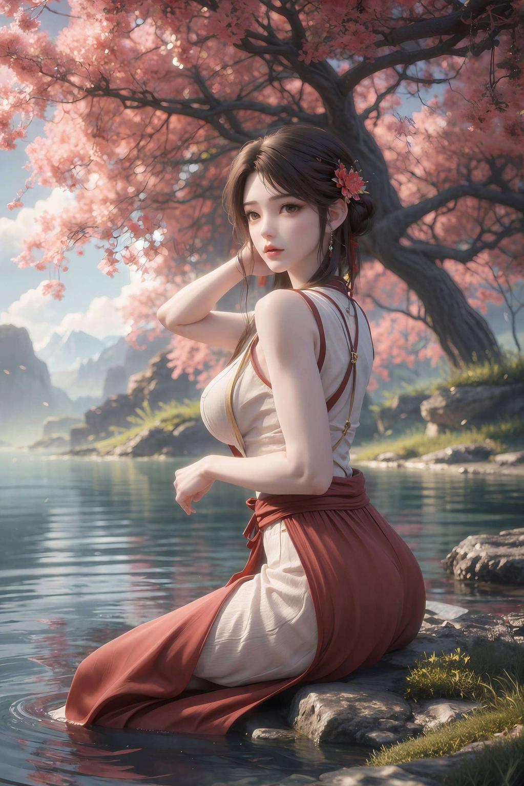 主角是我们可爱的火灵儿！看这细腻的线条让你的锁屏瞬间灵动起来！