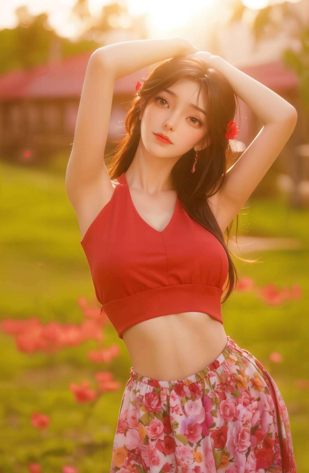 这款超美的苹果粉色主题壁纸来啦！火灵儿那娇俏的身材粉嫩的色彩