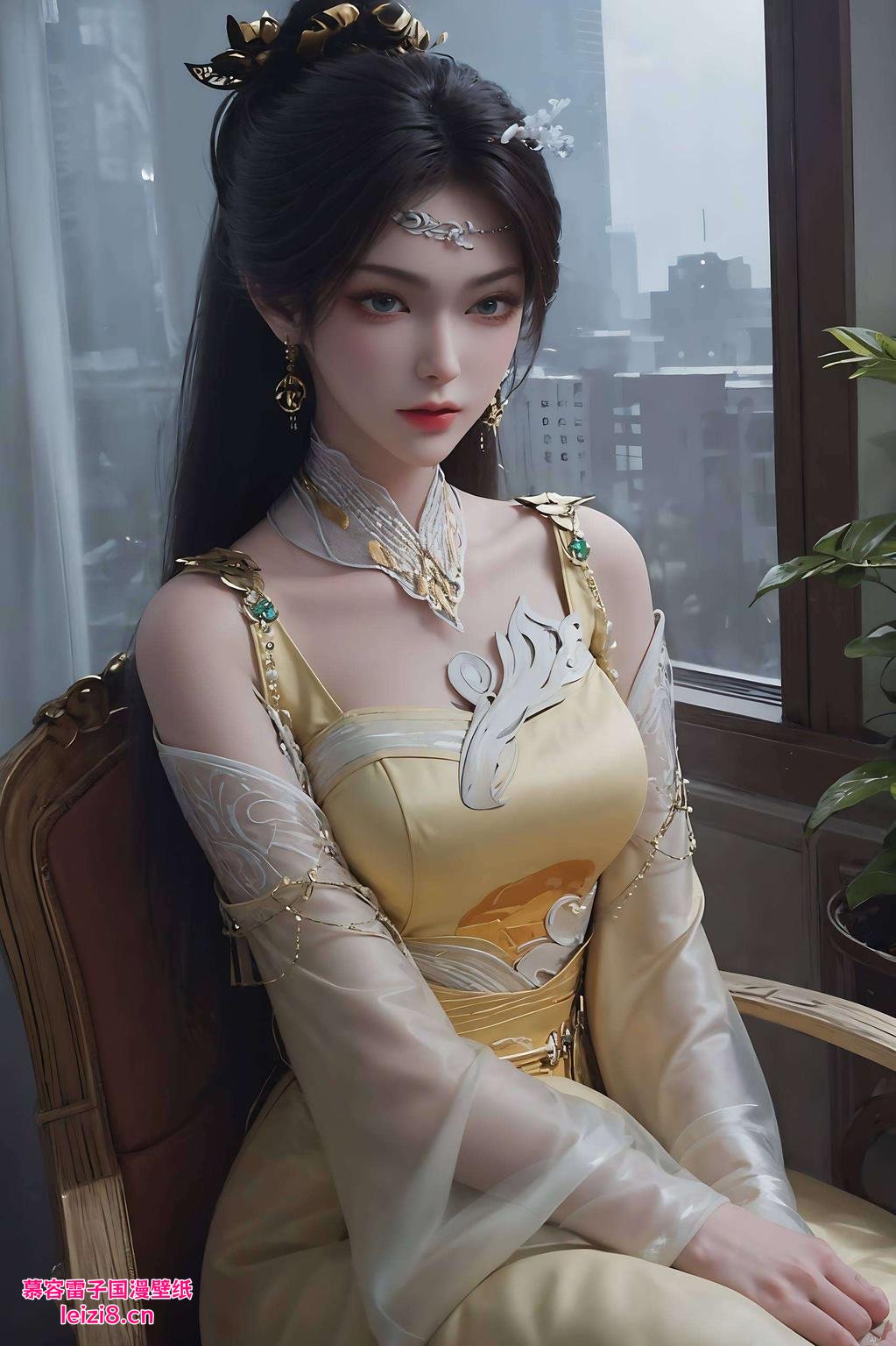 一眼千年金瓶儿全屏动态锁屏壁纸