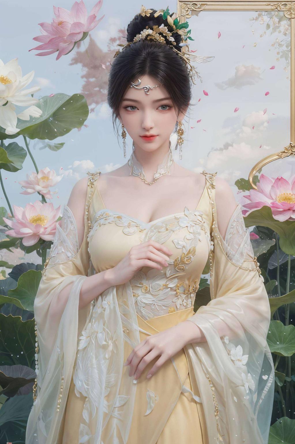 桌面灵动装饰金瓶儿舞动倩影