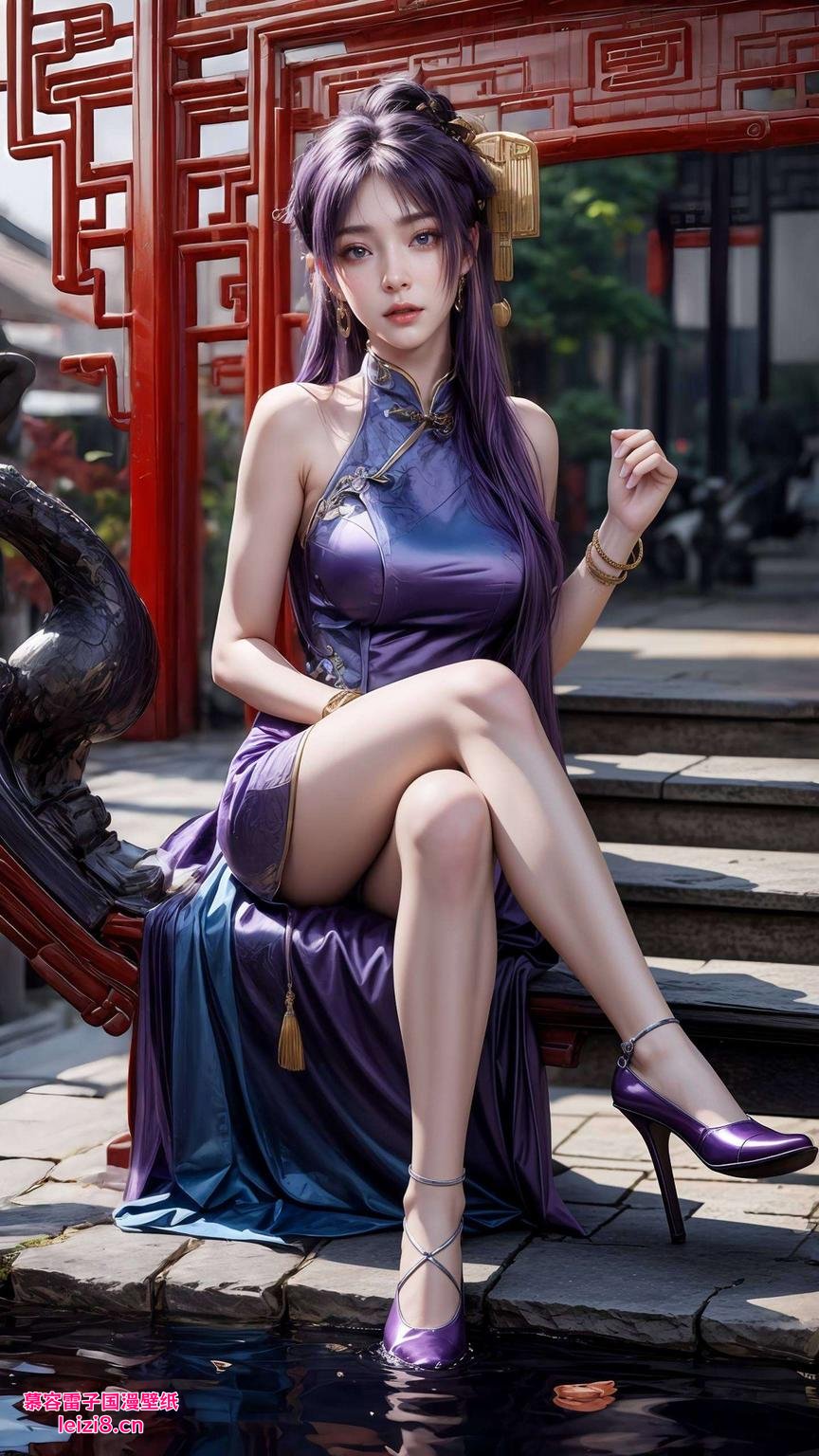 简洁风IPAD壁纸大放送！高清细腻姬紫月壁纸自取