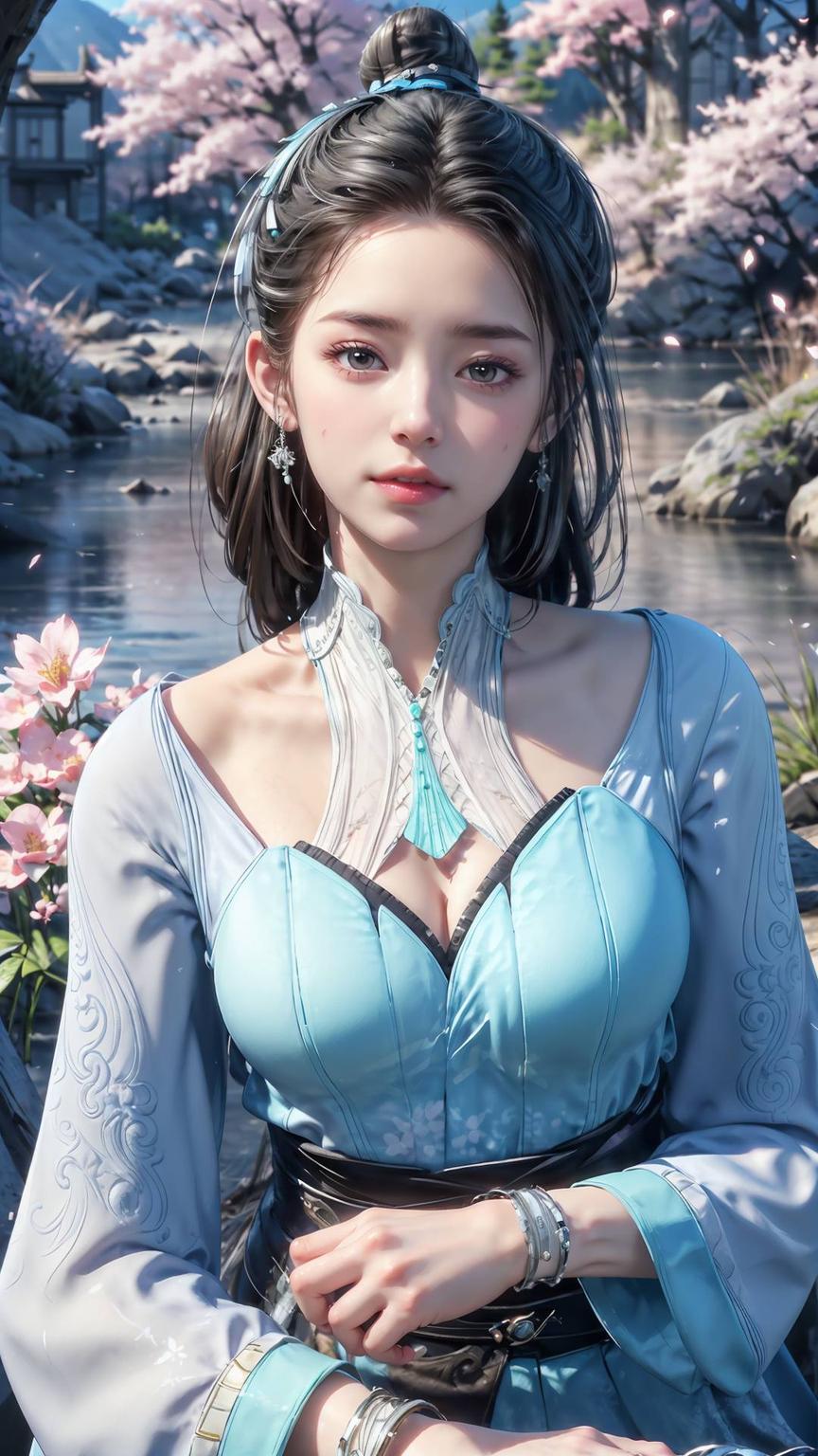 蓝灵娥飞升壁纸尽显神秘仙气