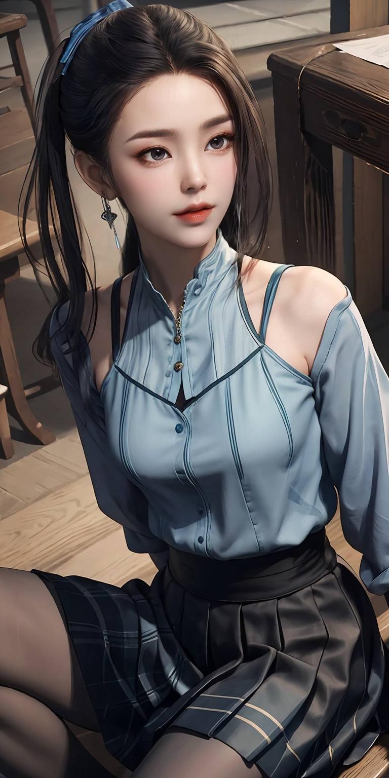 电脑桌面焕新颜！古装美人蓝灵娥