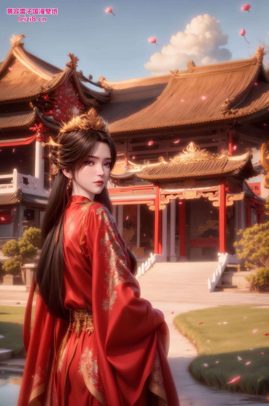 粉色浪漫婚礼王林李慕婉甜蜜壁纸