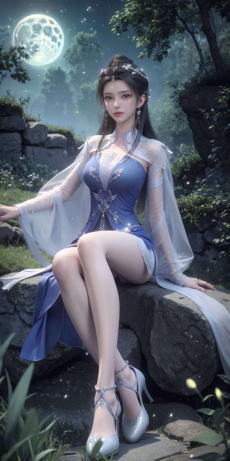 将李慕婉的清新气质与神秘紫色调完美融合桌面瞬间焕发浪漫气息