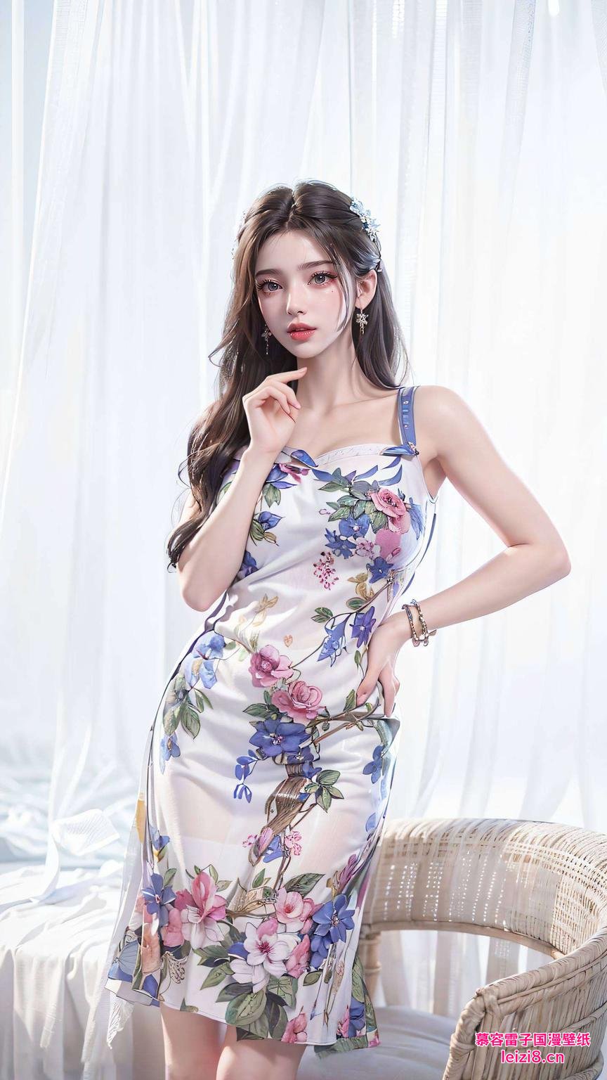 李慕婉裸足的画面如诗如画这款《清新动漫壁纸pc最美壁纸》中