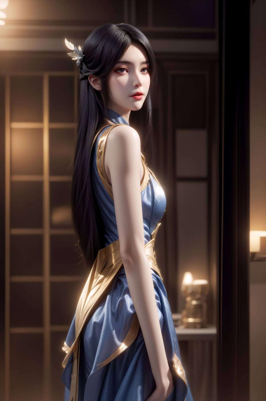 画面中的柳菲甜美可爱高清画质