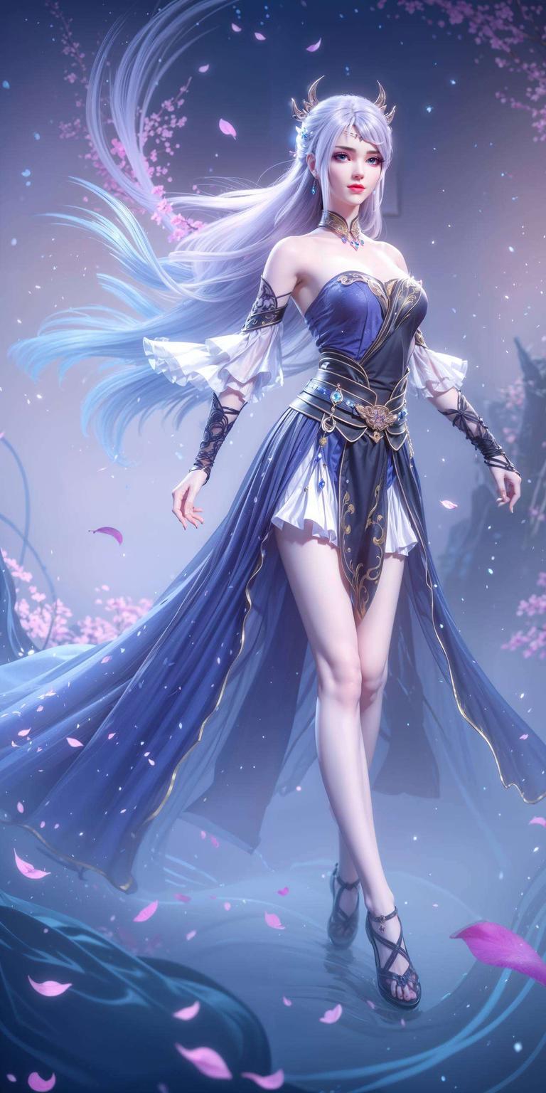 艺术感十足洛璃的美貌与气质