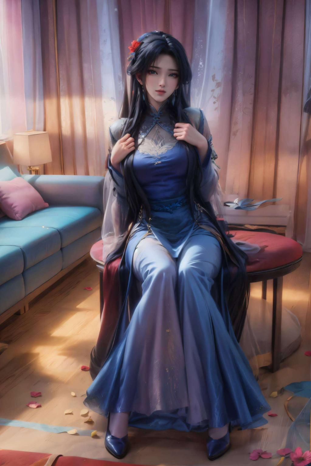 犹如雪中仙子美得让人心动