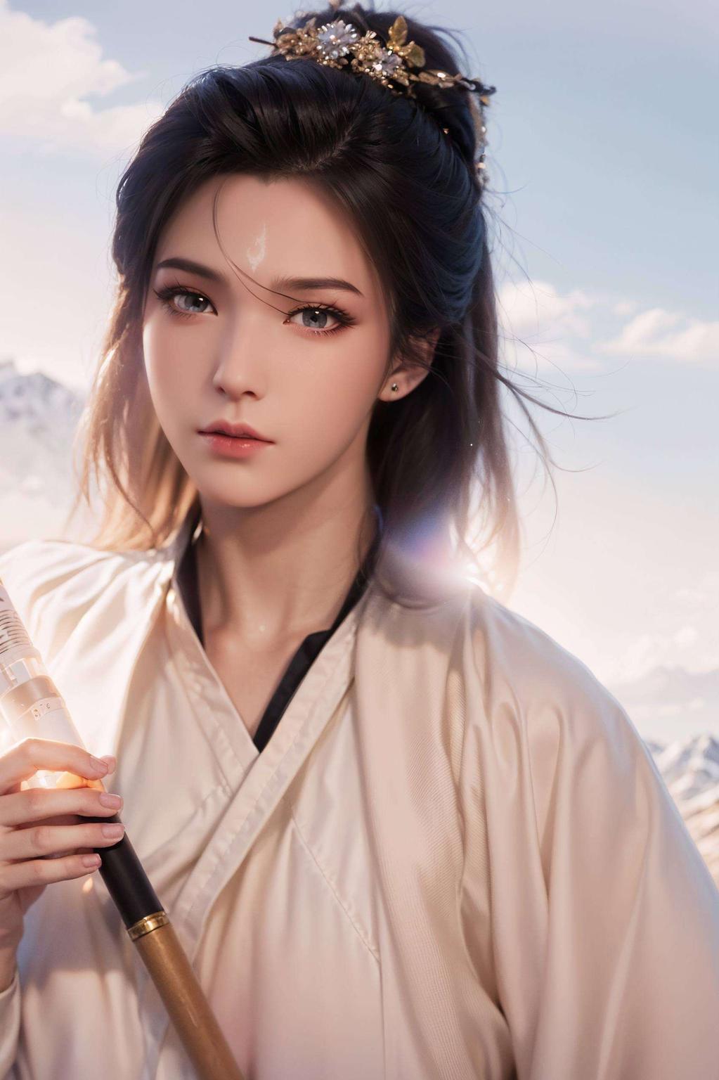 尽显仙子风范清新脱俗