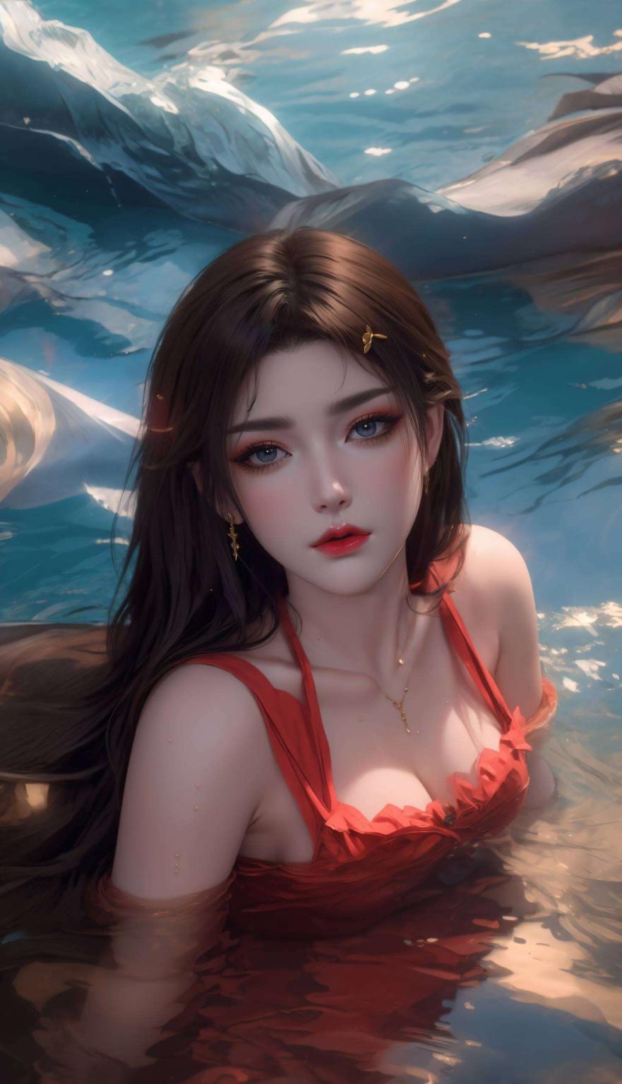 给你带来美杜莎最新高清4K壁纸图片！绿意盎然的背景中蛇发飘逸