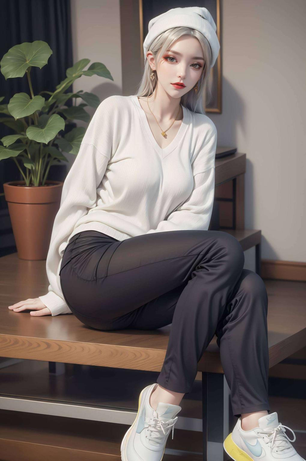 蛇发飘逸眼神魅惑