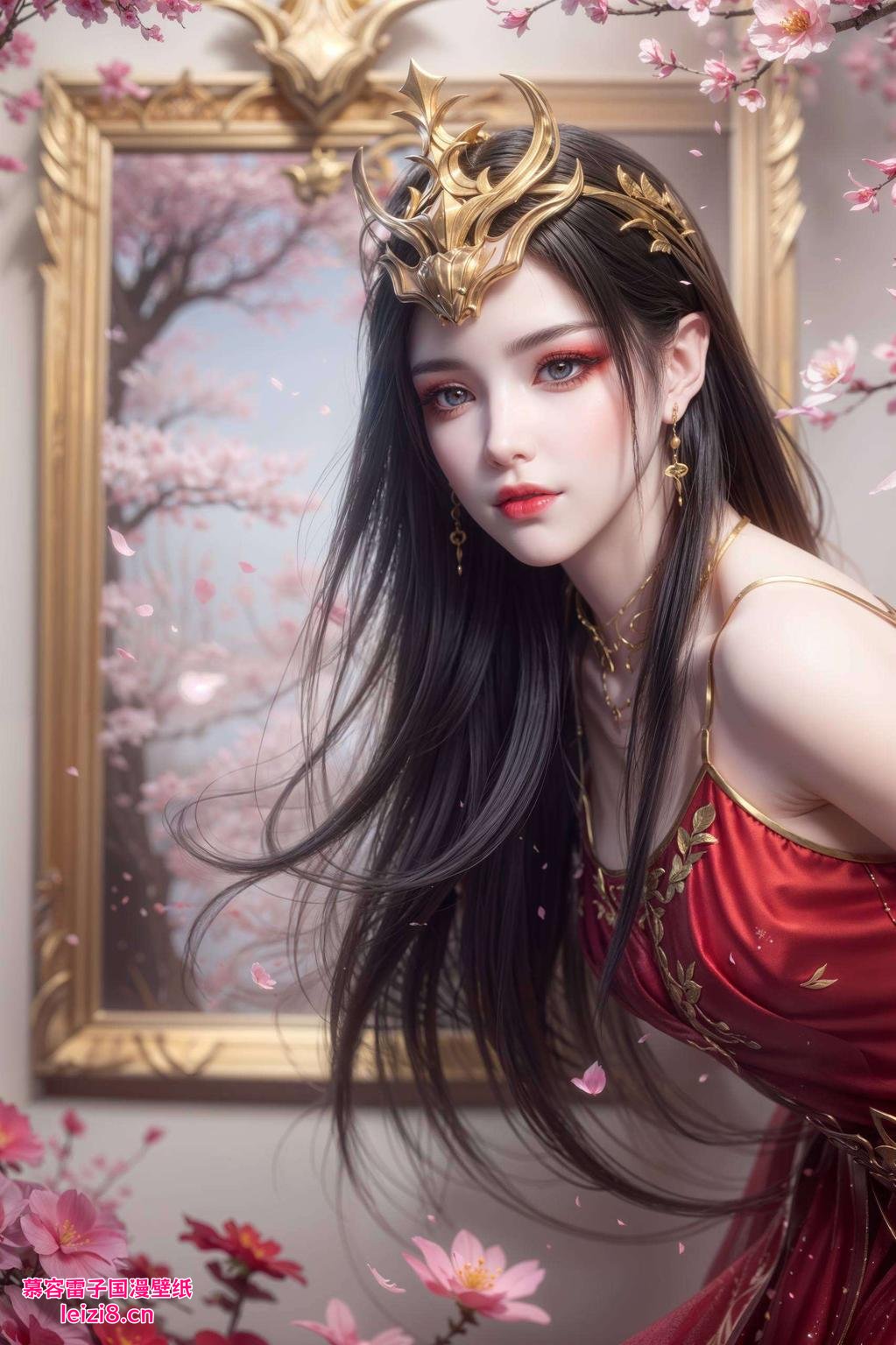 冷艳神秘蛇发飘逸