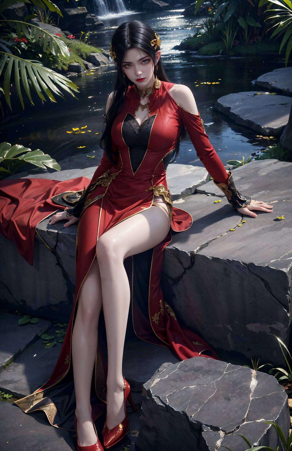 🎨✨ #古风壁纸# #美杜莎VAM# 神秘蛇发女妖细节精致