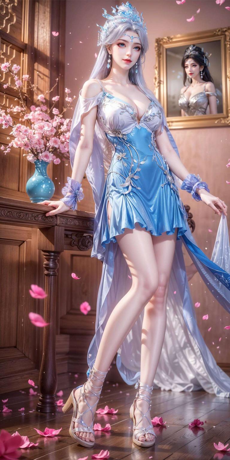 国漫女神宁雨蝶壁纸里的真人AI梦幻呈现