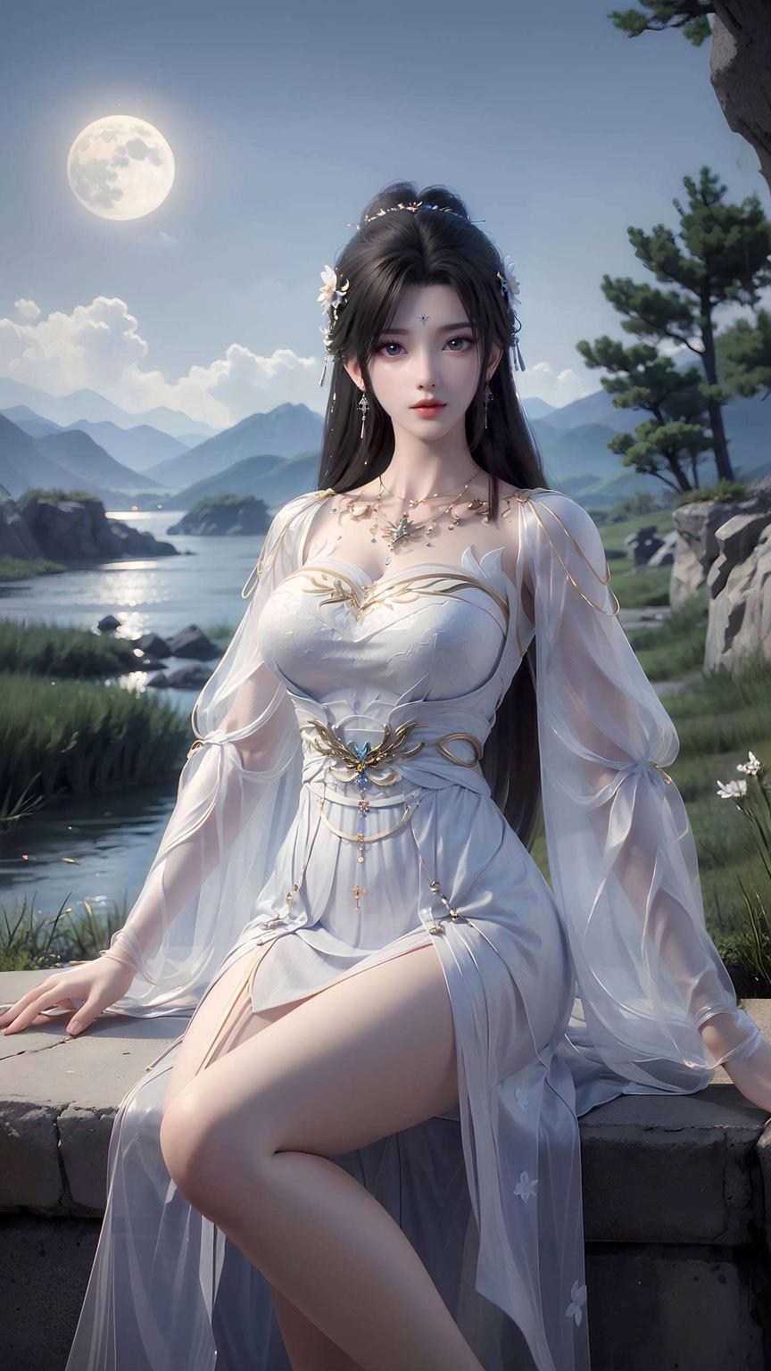 画师笔下生花清漪壁纸