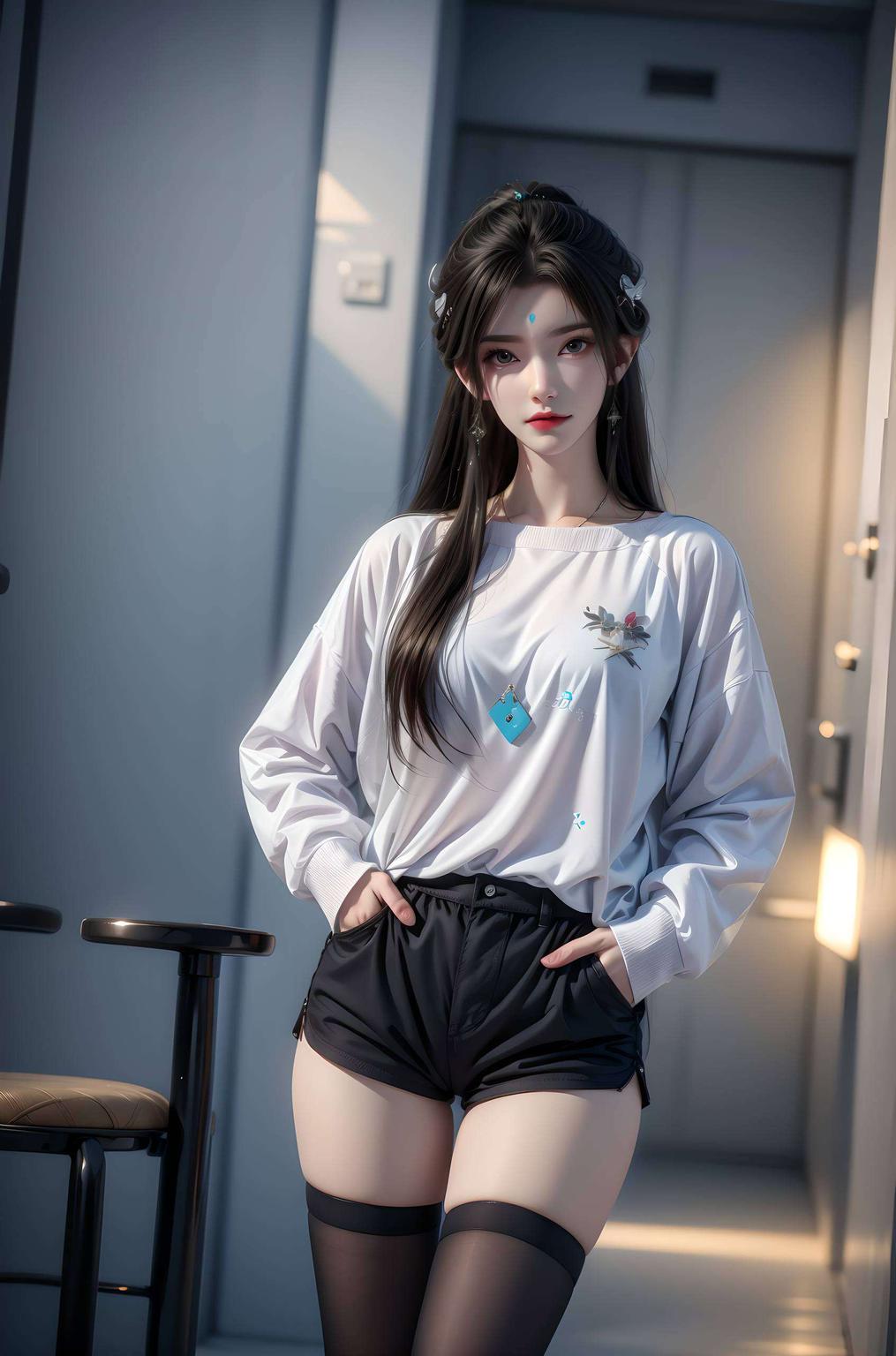 绿色像素完美高清长腿美景