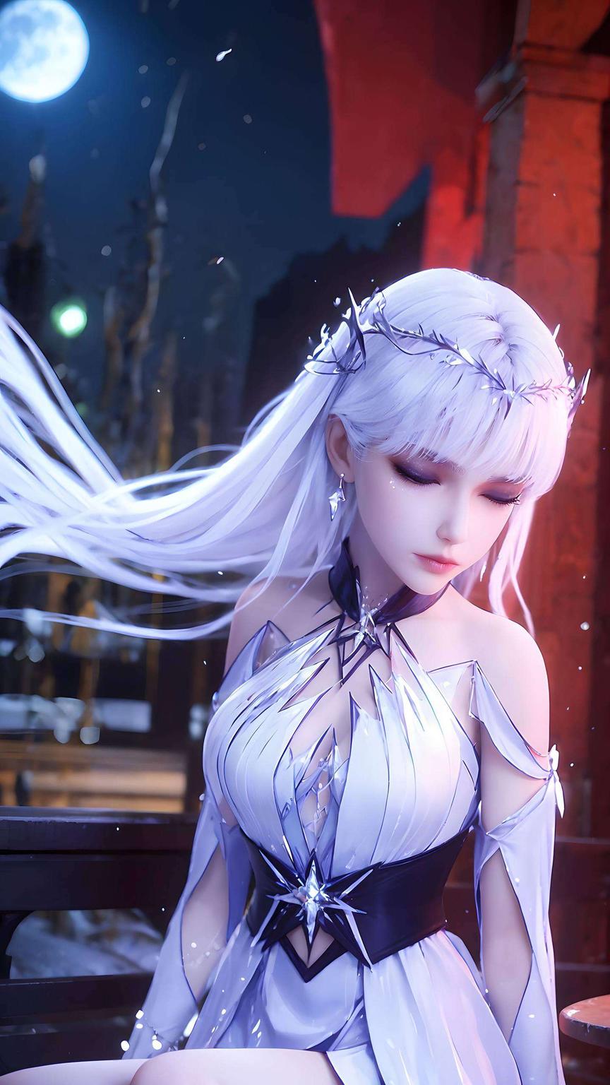 圣采儿与小舞同框美轮美奂