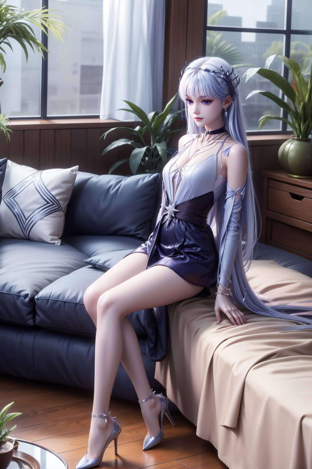 粉色基调搭配圣采儿的俏皮形象静态动漫壁纸平板粉色