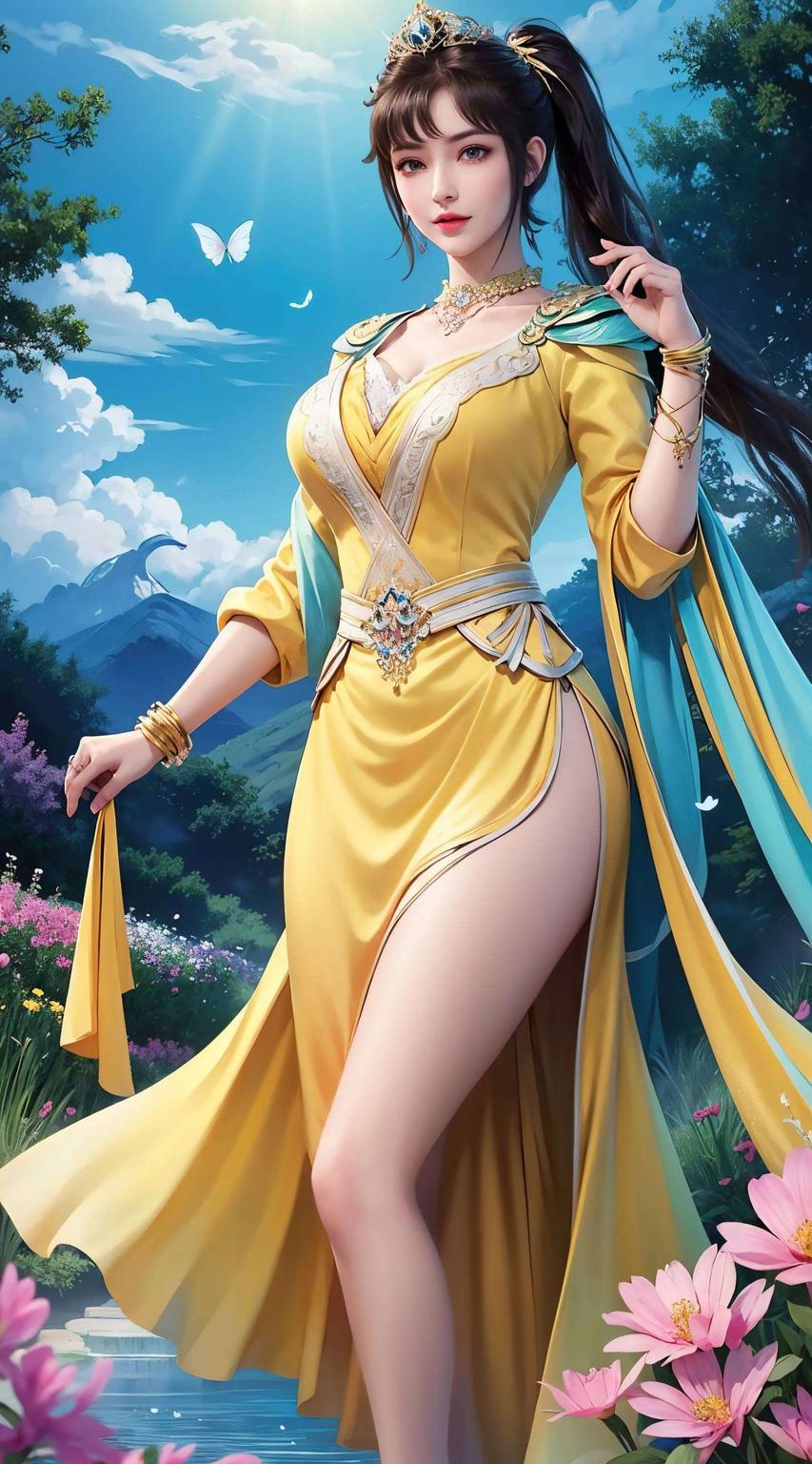 简直萌化你的电脑桌面！蓝衣轻披细节满分