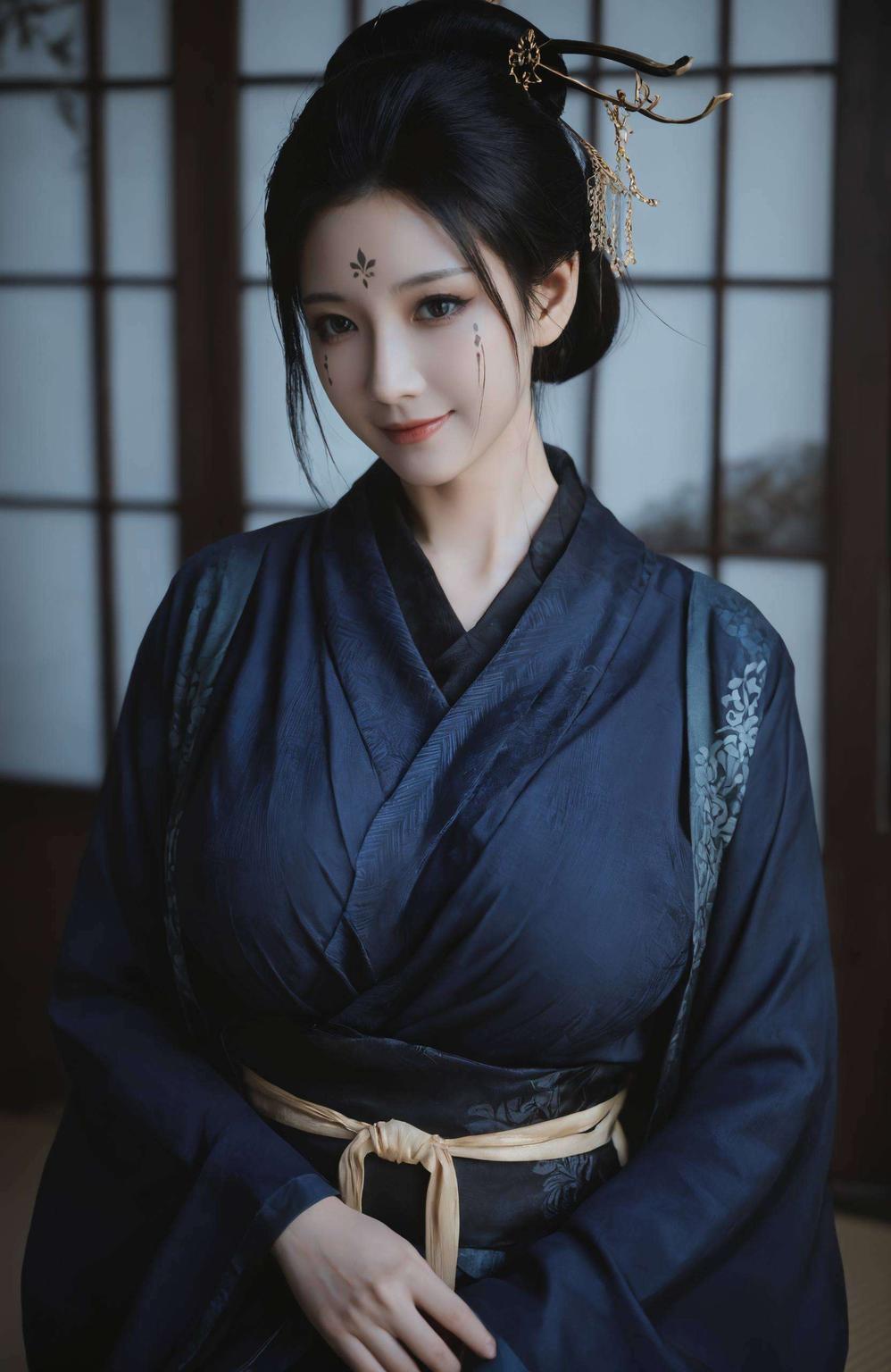 四妹炸裂登场！AI国漫女神专属苹果炫彩壁纸