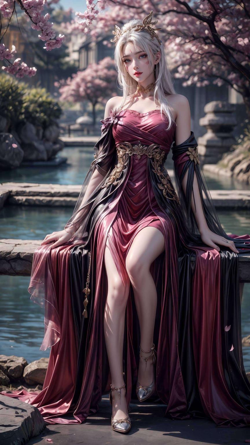 画面中仙子轻盈飘逸