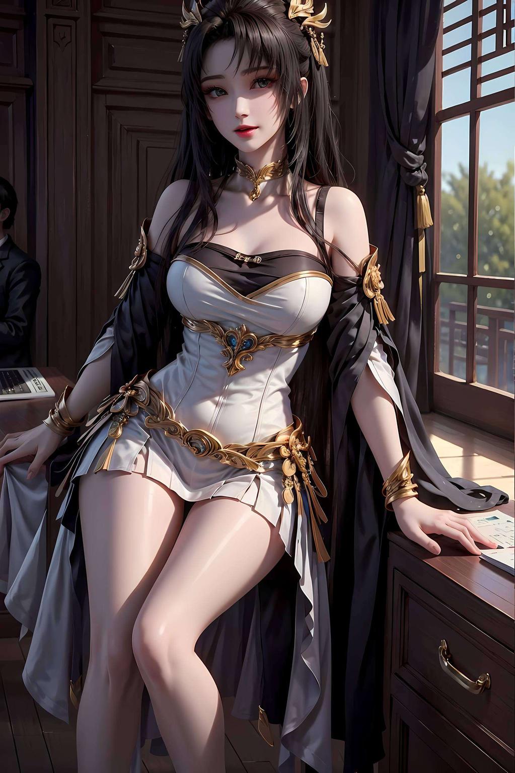 苹果Ins风满满这款天狐仙子软萌护眼壁纸