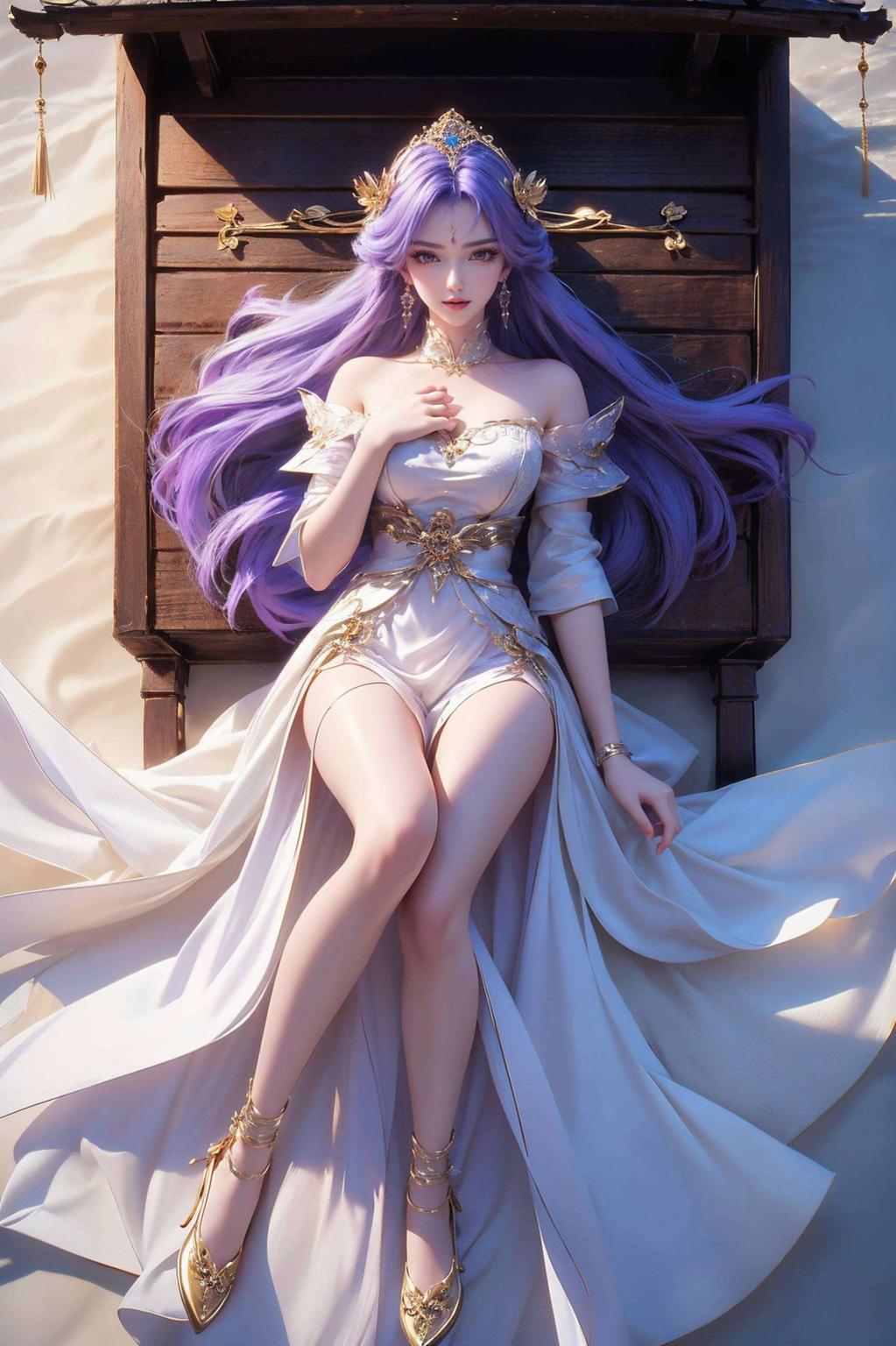 天穹如画仿佛穿越时空的仙子