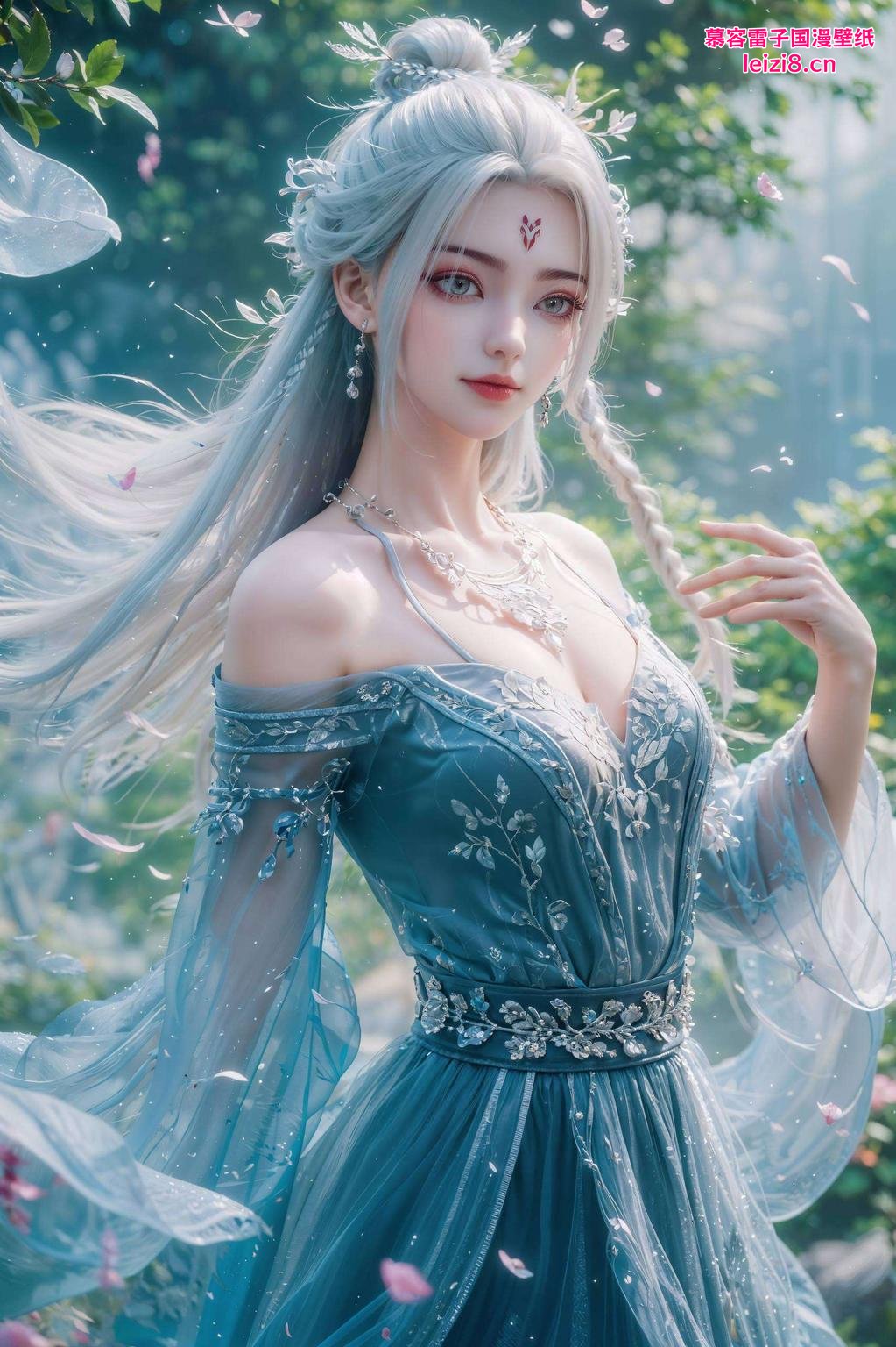 仙气环绕小白3D版壁纸