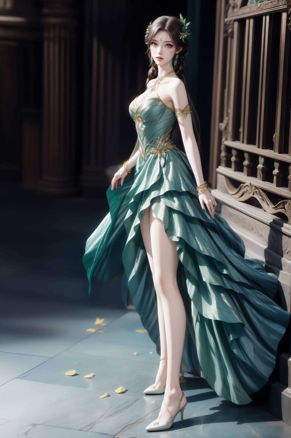 神秘与灵动交织绿色清新