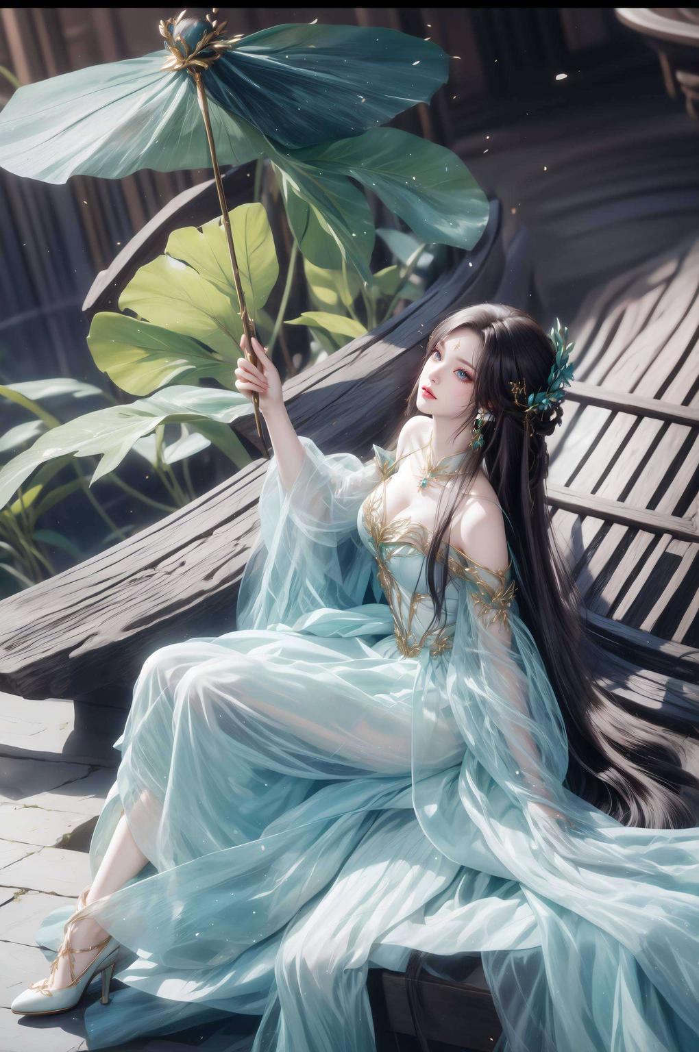 清新绿意点缀电脑屏轻松一弄