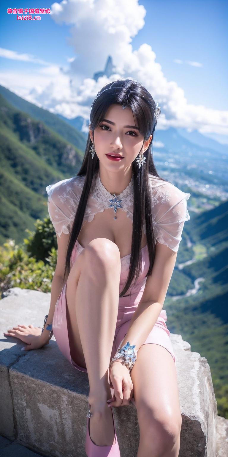 画面中的她眼神温柔护眼无忧