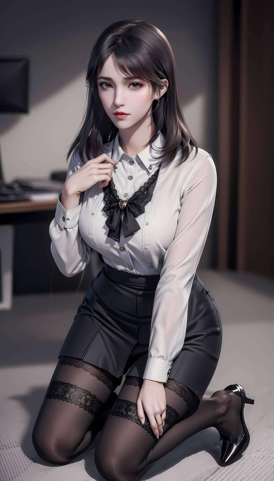 今天给大家带来一款超级实用的紫色护眼壁纸！这款壁纸不仅颜色柔和简直可爱到爆！淡紫色背景配上她甜美的笑容