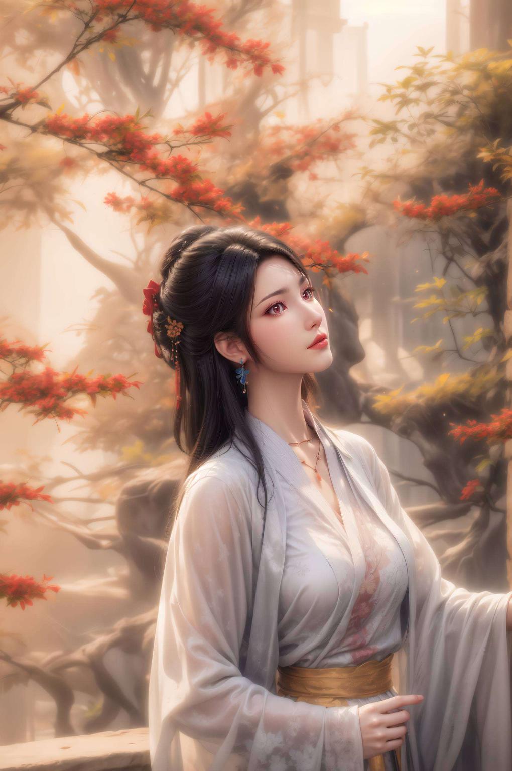 这特别免费壁纸包带你穿越古风世界！动态锁屏壁纸《元尊》里的夭夭美如画