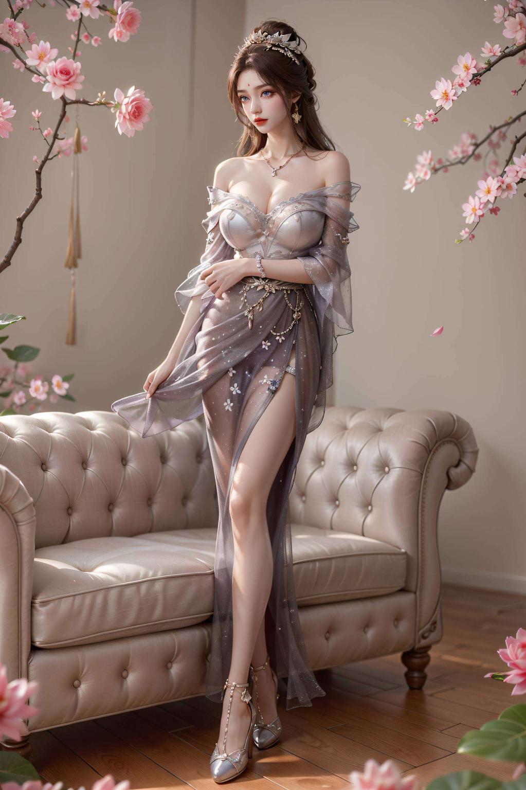 这款古风特写游戏壁纸以月婵侧脸的超清画面捕捉视线