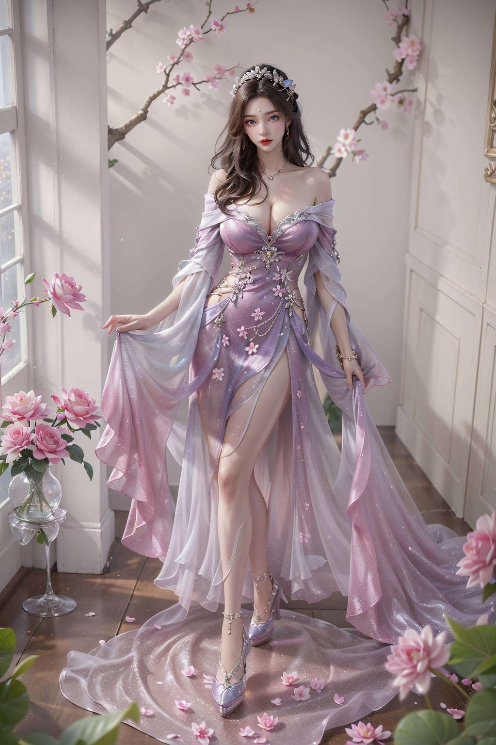 细腻的画面月婵轻舞