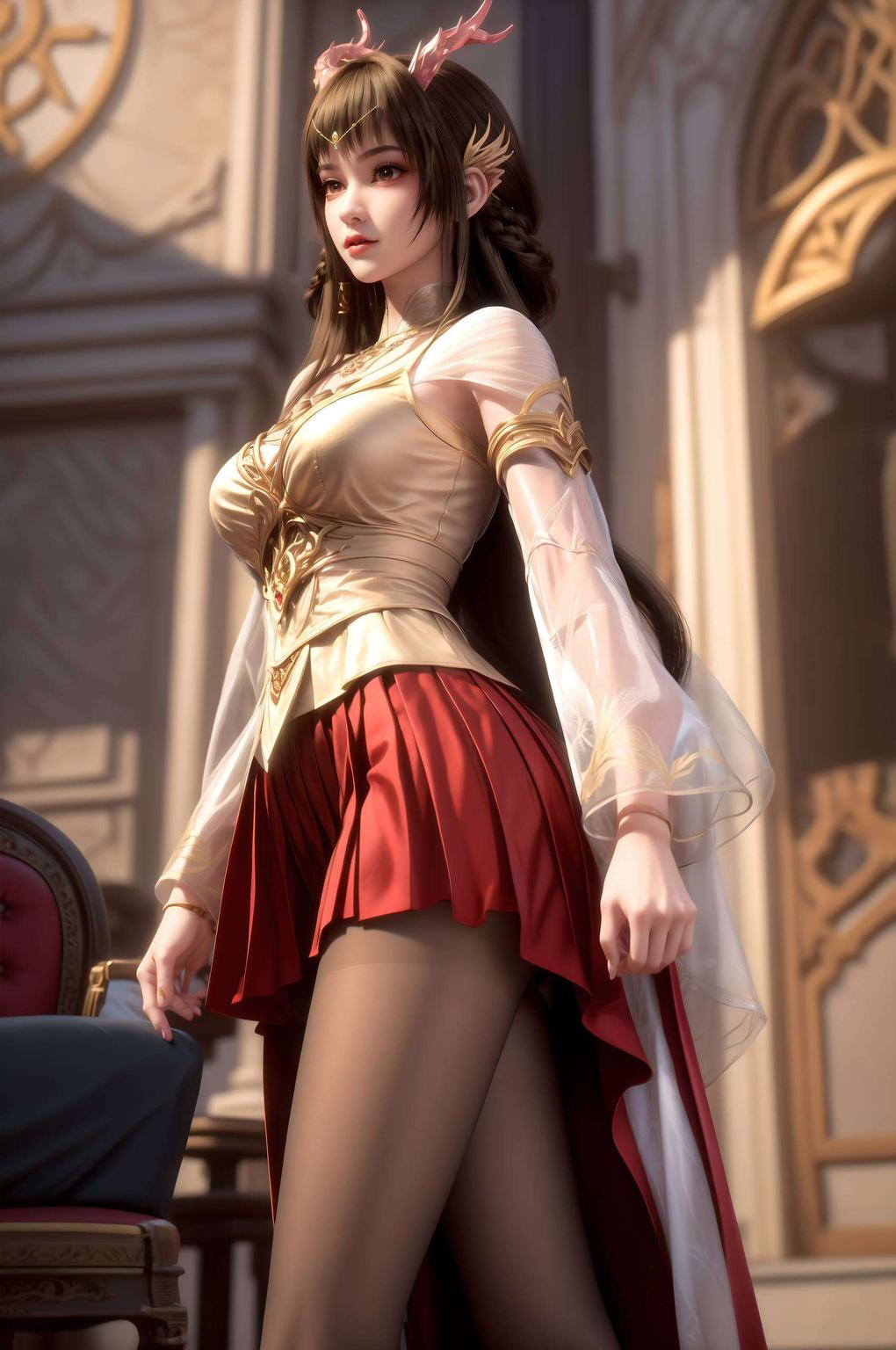 云落千川之美尽收眼底这款超清晰护眼壁纸