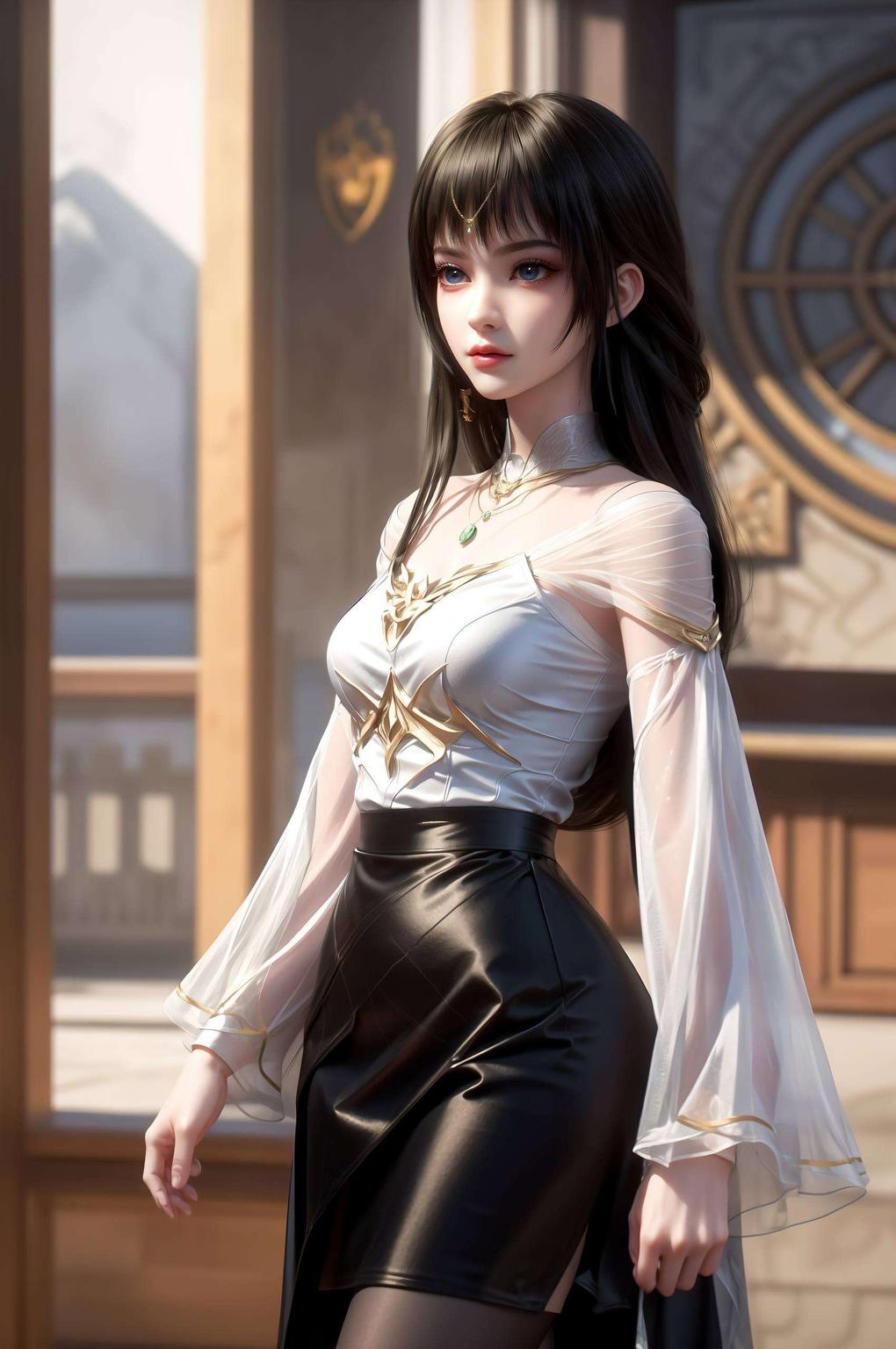 这款紫色游戏壁纸简直美爆了！看看这位国漫女神实况壁纸云落AI