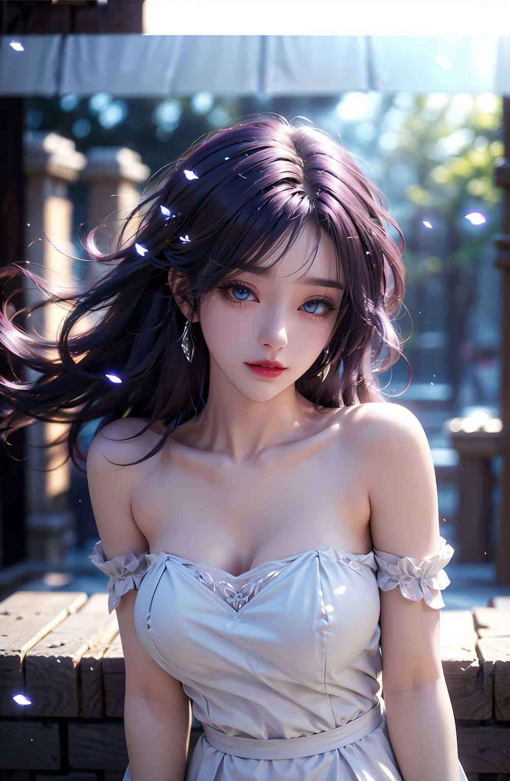 这画面简直让人心醉神迷！淡雅的色彩梦幻的星空背景