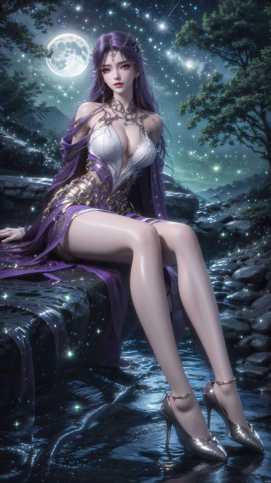 简直美爆了！荒天帝云曦在这粉色背景中看这款紫色动漫壁纸