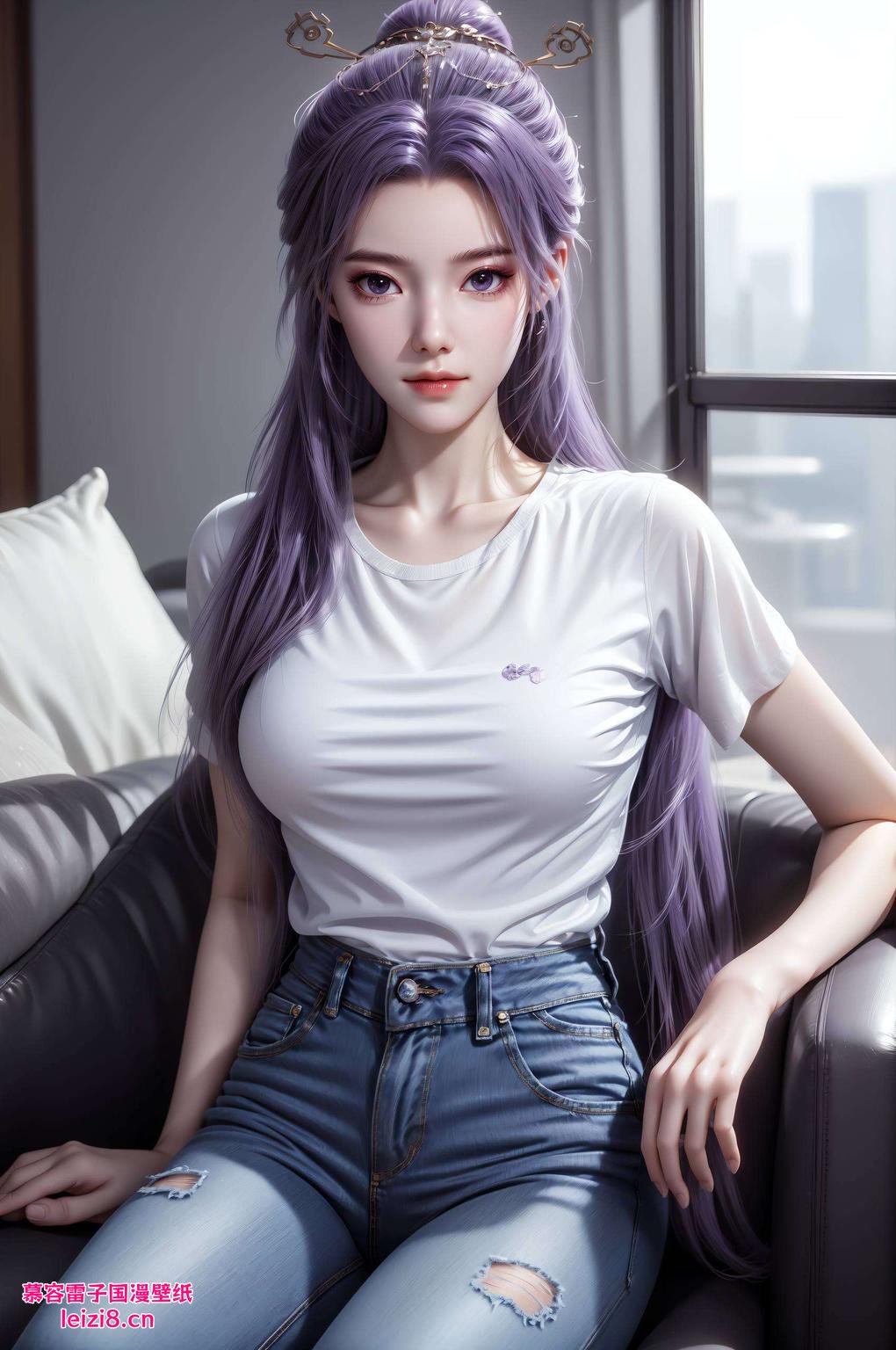 侧脸线条流畅眼神深邃