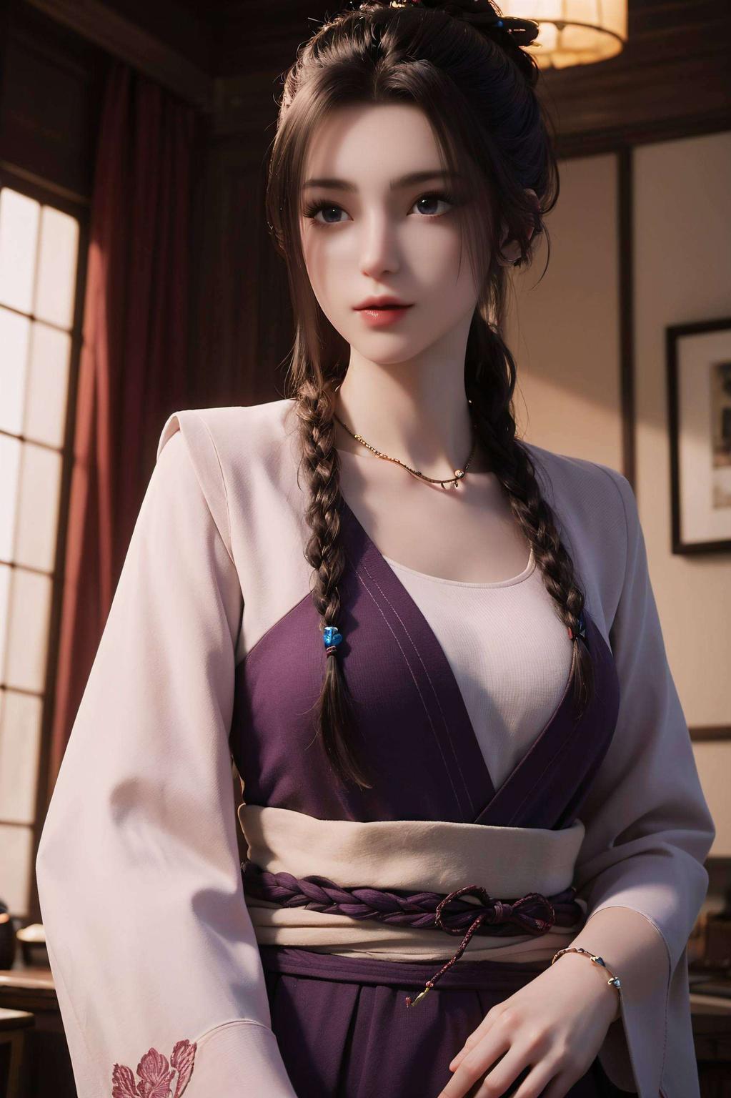 细节满分周小环辫子壁纸