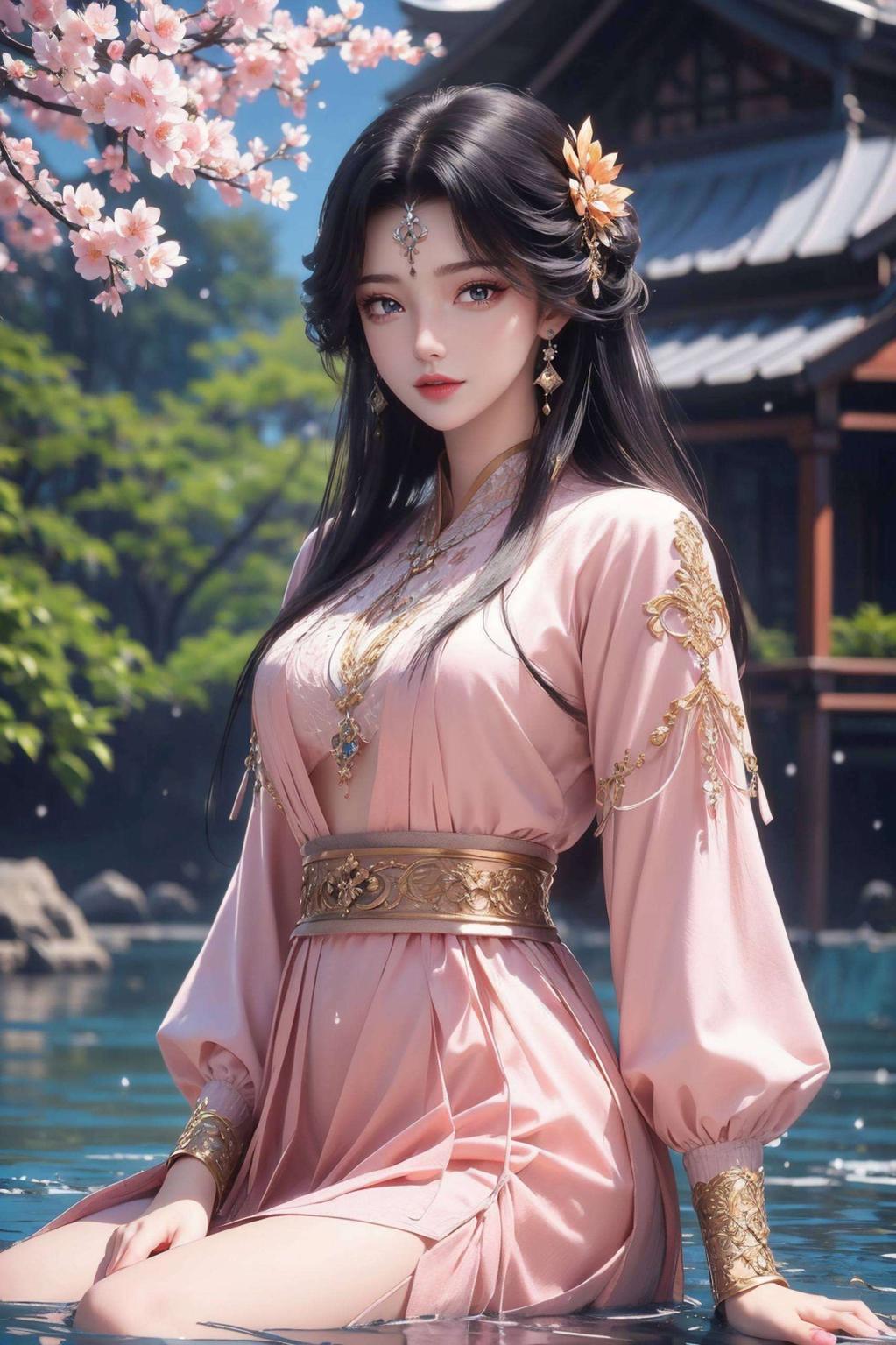 周紫虹舞动翩跹！这款紫色梦幻平板壁纸带你领略国漫之美